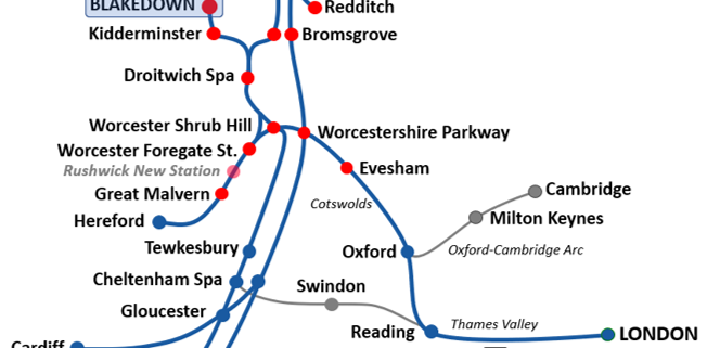 proposed HS2 map route